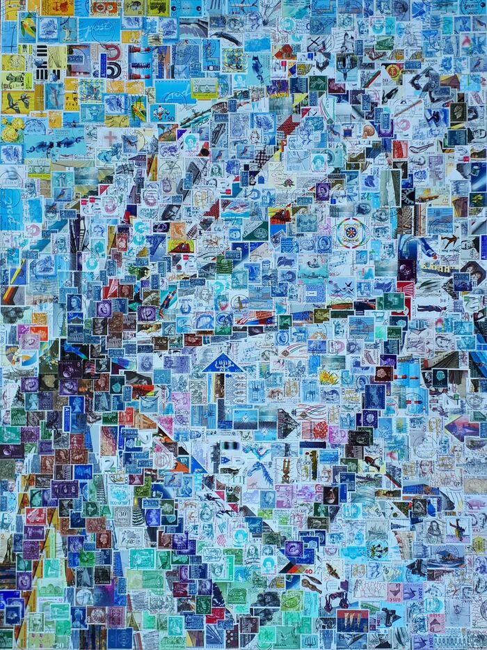 Stamp art Stefan Jürgens | Language of movement