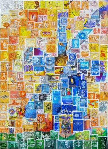Stamp art Stefan Jürgens | De blaue Möhlen