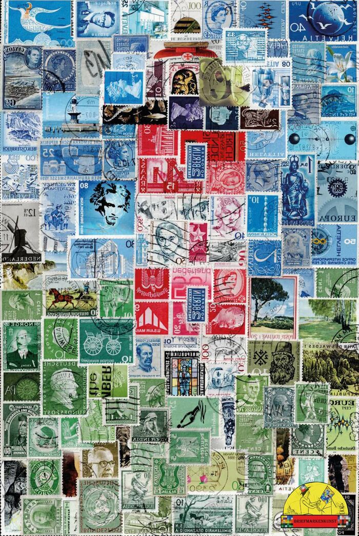 Stamp art Stefan Jürgens | Lighthouse III