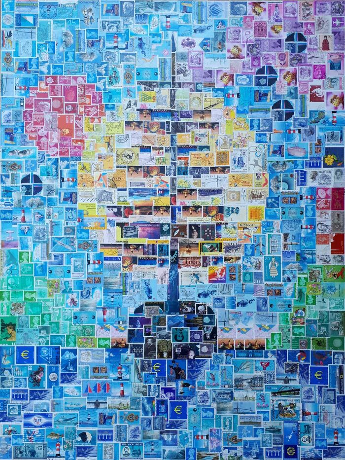 Stamp art Stefan Jürgens | Silent homecoming