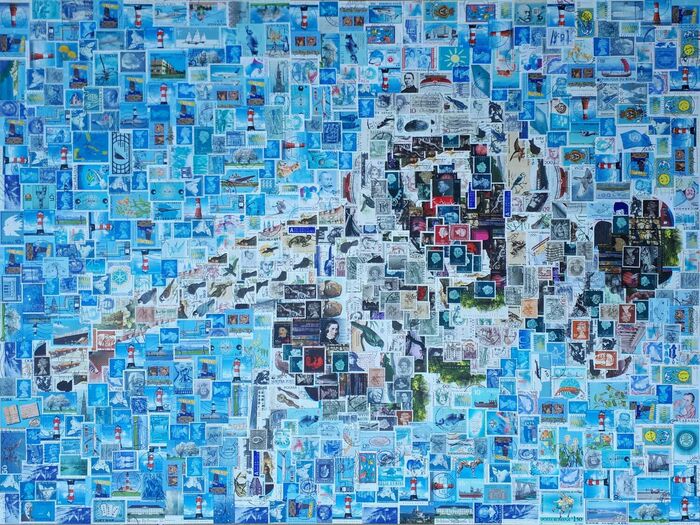 Stamp art Stefan Jürgens | When Tigers broke free