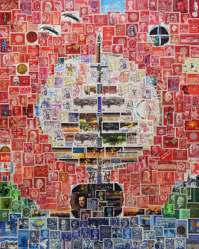 Briefmarkenkunst Stefan Jürgens | Stille Ankunft